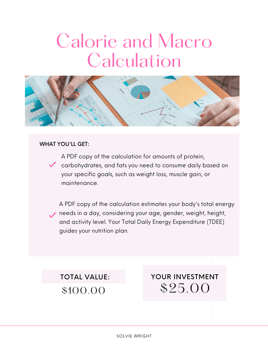 Calorie and Macro Calculation